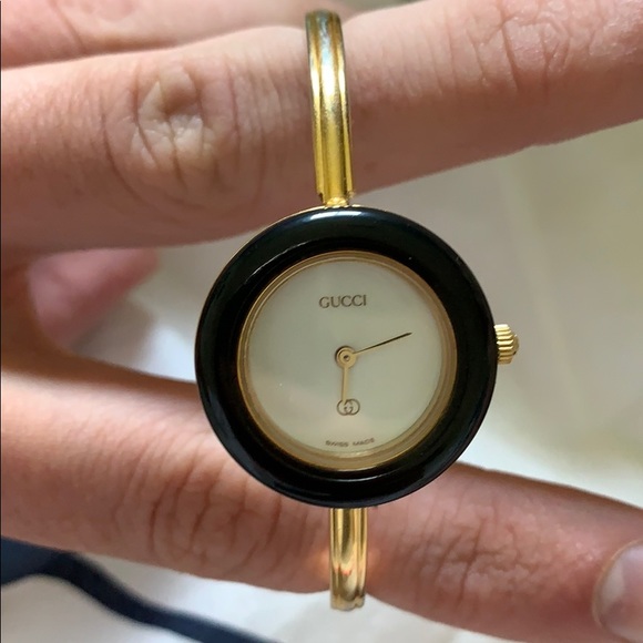 Gucci Timepieces Gold Plate Bangle Watch - Picture 8 of 8